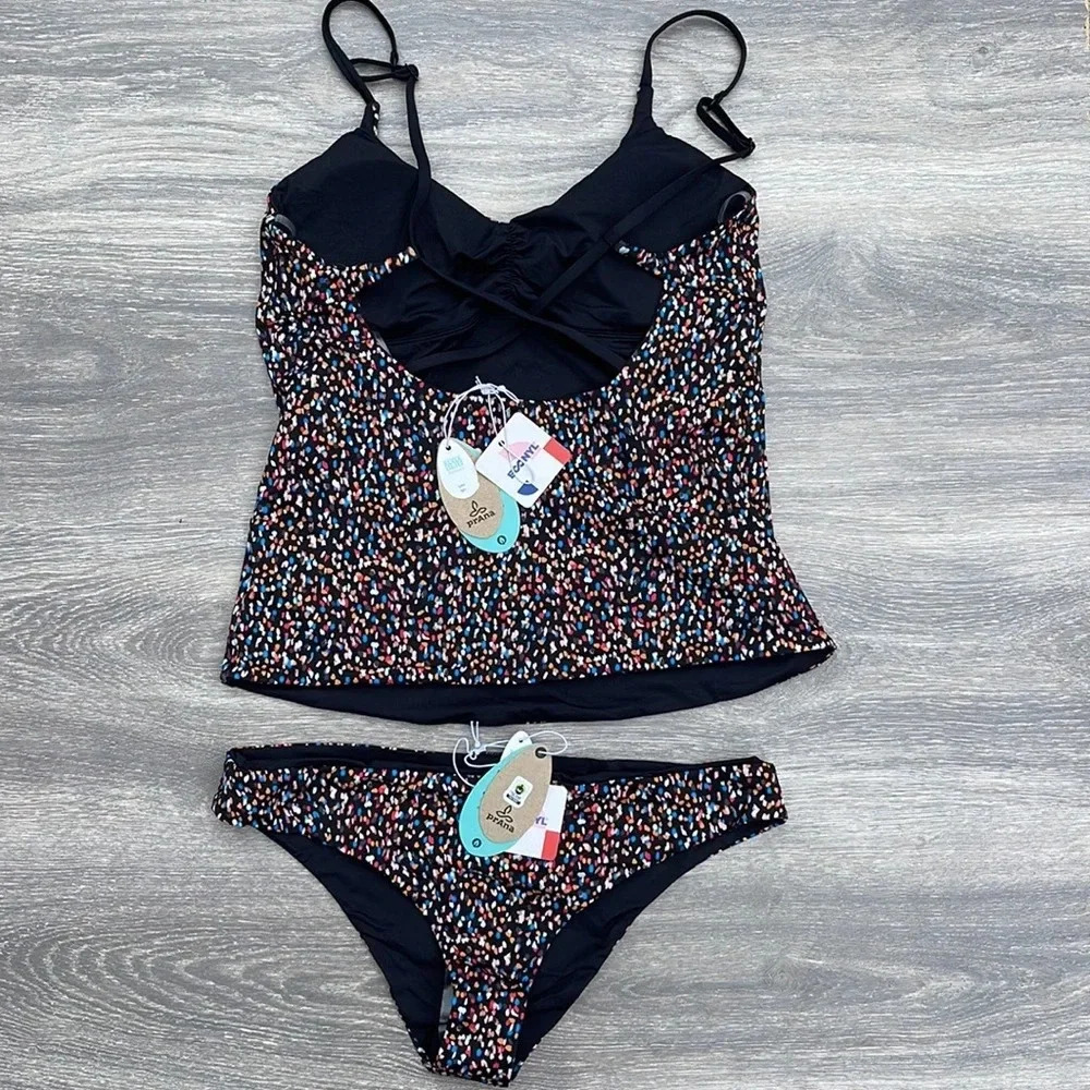Prana Jess Reversible Tankini & Gemma Reversible Bottoms, alotta dots - Picture 14 of 16